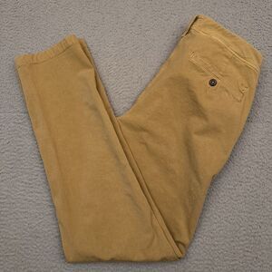 American Eagle 360 Extreme Flex Slim Fit Pants Men's 32x33 Tan Chino Golf Preppy